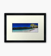 The blue paradise Framed Print