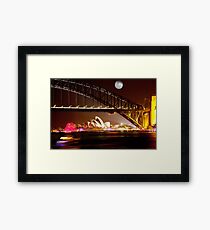 Full Moon Sydney Framed Print