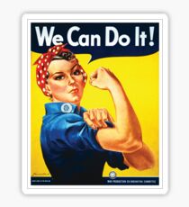 Rosie the Riveter classic wartime image Sticker