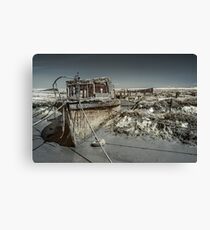 Stranded On The Marsh Canvas Print