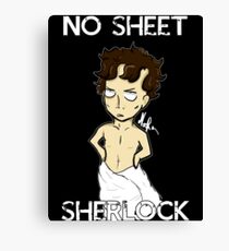 No sheet, Sherlock! Canvas Print