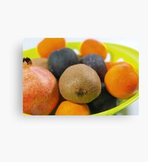 Plate of Fruits Canvas Print
