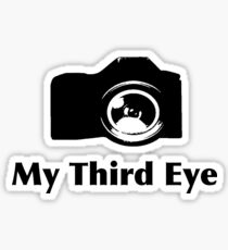 My third eye tee- See thru to shirt color Sticker