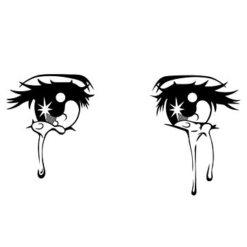 Clip Art Drawing Of Crying Eyes  Sad Anime Eyes Transparent HD Png  Download  Transparent Png Image  PNGitem