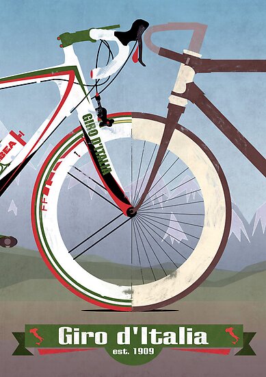 "GIRO D'ITALIA" Poster by AndyScullion | Redbubble