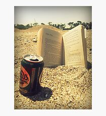 Beach, Beer, Bukowski Photographic Print
