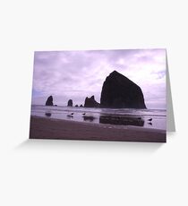 haystack rock Greeting Card