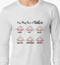 The Many Faces of Blobfish Long Sleeve T-Shirt