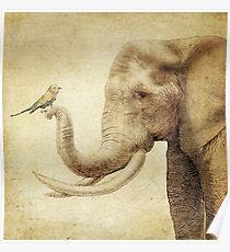 A New Friend (sepia) Poster