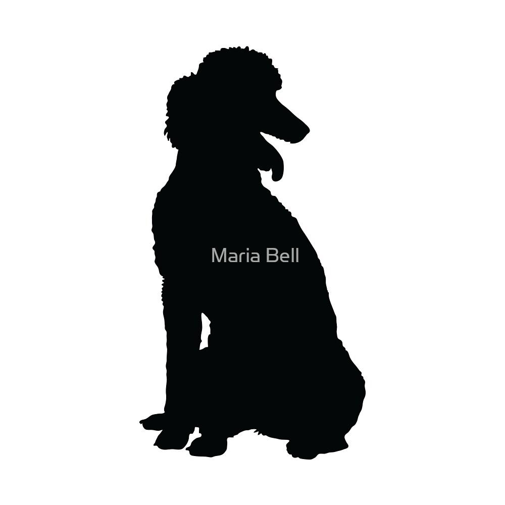 poodle-silhouette-by-maria-bell-redbubble