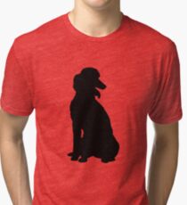 Poodle Silhouette Tri-blend T-Shirt