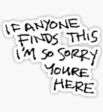 If Anyone Finds This... Sticker
