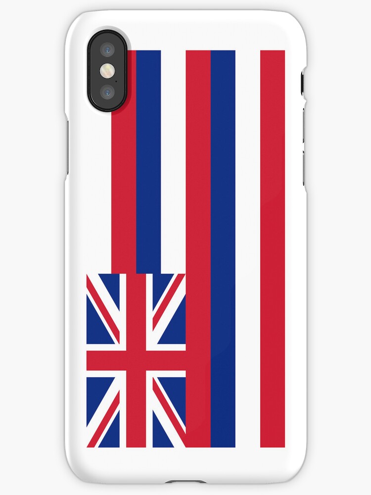 "Smartphone Case State Flag of Hawaii Vertical" iPhone Cases