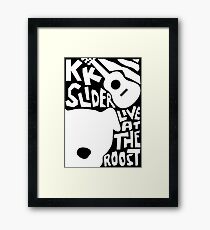 KK Slider Framed Print