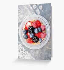 Granola-Berry-Cocktail. Greeting Card