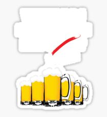 Where Do I See Myself In Five Beers? White Sticker