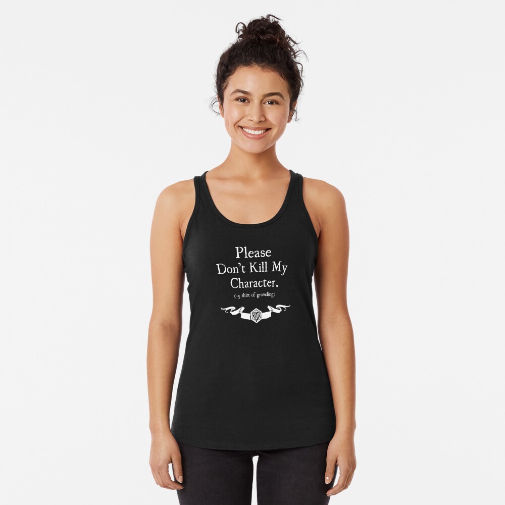 +5 Shirt of Groveling - For Dark Shirts Racerback Tank Top