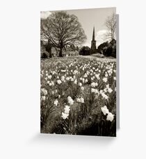 Astbury in Spring 2 Greeting Card