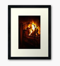 Open Fire Framed Print