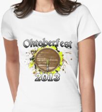 Oktoberfest Keg 2013 Women's Fitted T-Shirt