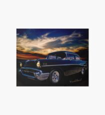 57 Belair Two-Door Sedan is Oh So Black Art Board