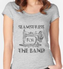 Seamstress for the band Women's Fitted Scoop T-Shirt