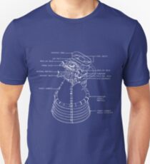 Fly me to the Moon - Nasa F1 Engine Blueprint Unisex T-Shirt