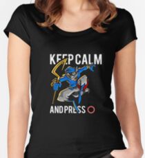 Sly Cooper - keep calm Women's Fitted Scoop T-Shirt