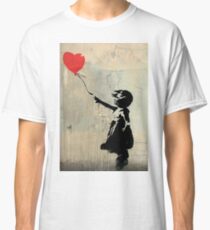 Banksy Red Heart Balloon Classic T-Shirt