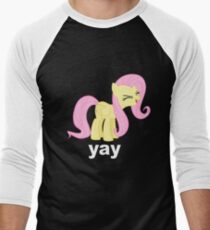 Fluttershy Yay Men's Baseball ¾ T-Shirt