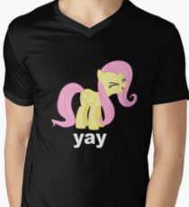Fluttershy Yay Men's V-Neck T-Shirt