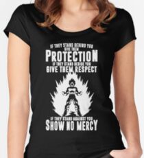 No mercy vegeta Women's Fitted Scoop T-Shirt