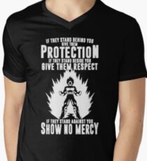 No mercy vegeta Men's V-Neck T-Shirt