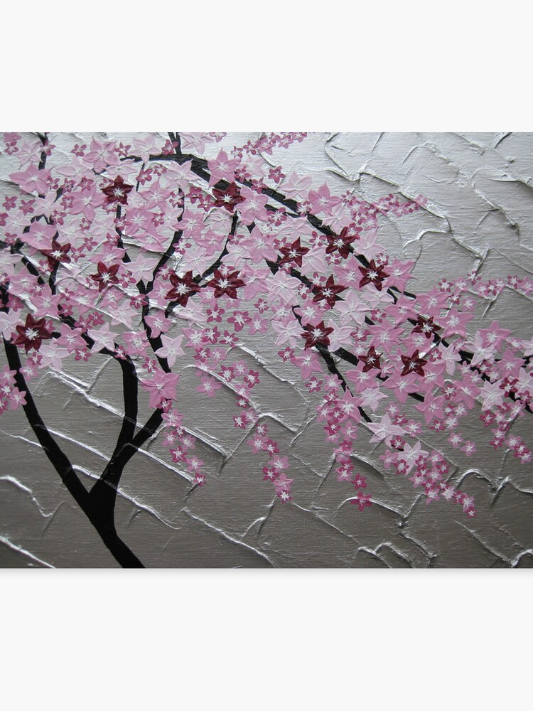 Japanese Cherry Art Print Home Decor Wall Art Poster F Seamless Tree Pattern
