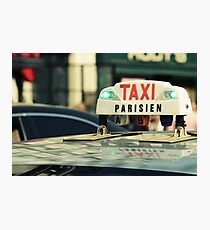 Taxi Parisien Photographic Print