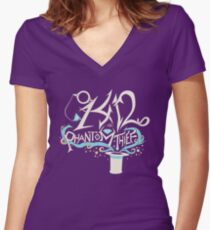 Camiseta entallada de cuello en V 1412 el ladrón fantasma!