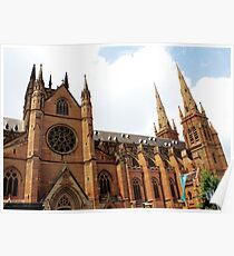 Saint Mary's Cathedral in Sydney Poster