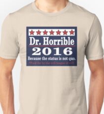 vote Dr. Horrible 2016 Unisex T-Shirt