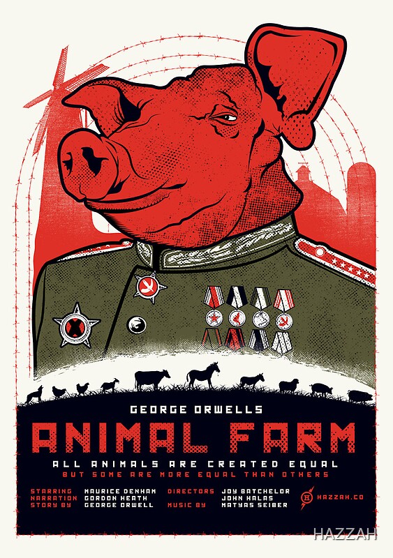 u0026quot;Animal Farm Movie Posteru0026quot; Posters by HAZZAH : Redbubble