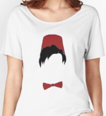 Eleventh doctor fez and bowtie Women's Relaxed Fit T-Shirt