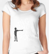 ding dong, you are wrong Women's Fitted Scoop T-Shirt