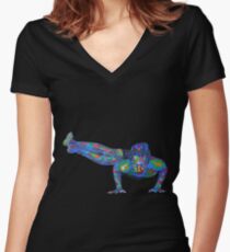 Parsva Bakasana - 2012 as Tshirt Women's Fitted V-Neck T-Shirt