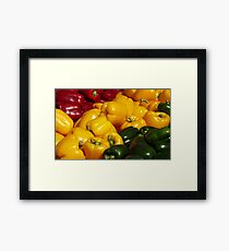 Peppers Framed Print