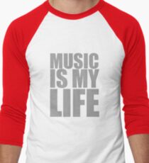 Music Is My Life Men's Baseball ¾ T-Shirt
