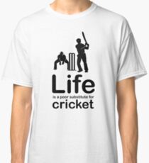 Cricket v Life - White Classic T-Shirt
