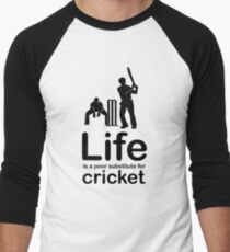 Cricket v Life - Marble Men's Baseball ¾ T-Shirt