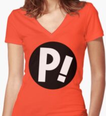 Nothing amazing happens here. Women's Fitted V-Neck T-Shirt