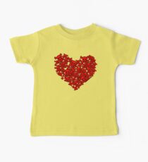 Cute Emo Skull Heart Baby Tee