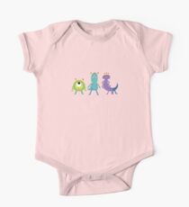 monsters x katamari Short Sleeve Baby One-Piece