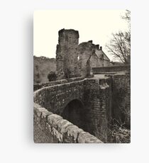 Rosslyn Castle, Midlothian, Scotland. Canvas Print